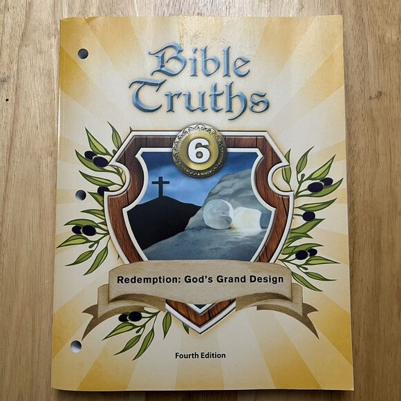 BJU Bob Jones Bible Truths 6 Redemption Gods Grand Design Student Worktext - Picture 1 of 7